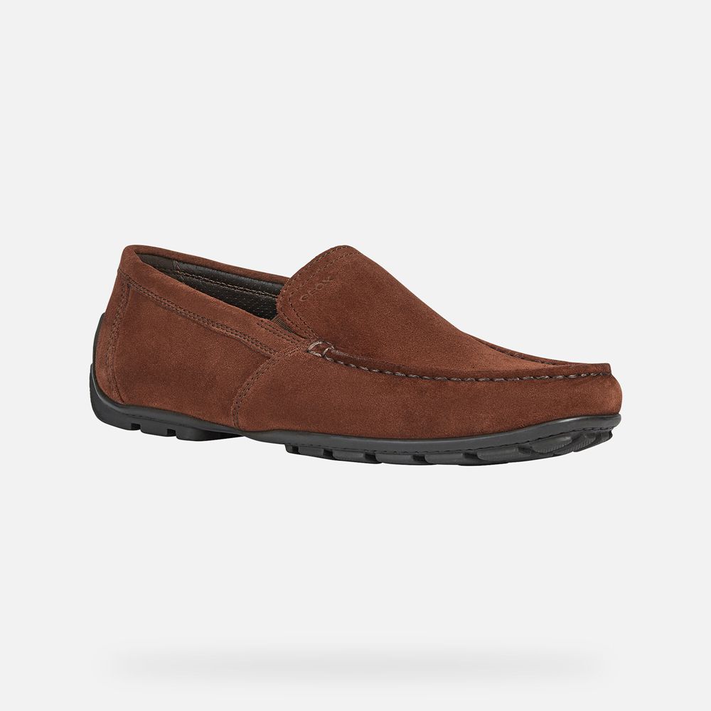 Mocassins Geox Homem Marrom Escuro - Moner - SLIFR0495